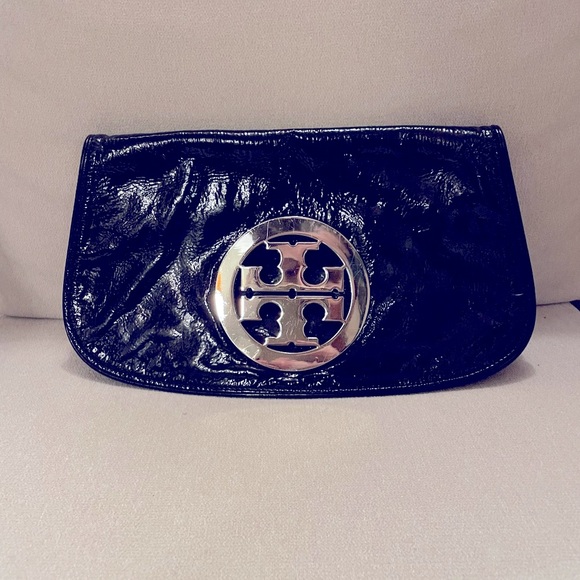 Tory Burch black clutch - you could add a chain to make it a crossbody bag. - Picture 1 of 10